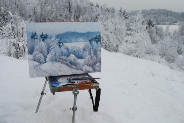 Мастер-класс по рисованию в горах Шерегеша